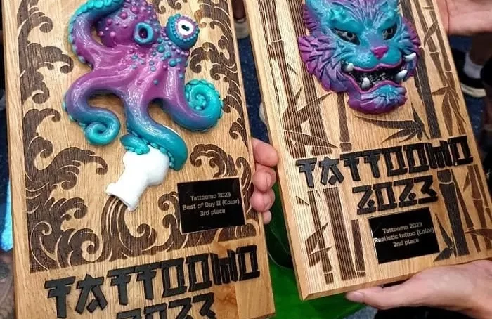 Награды Татьяны Фадеевой на тату фестивале Tattoomo 2023